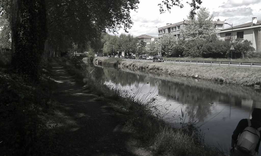 Canal du midi en centre ville de Toulouse